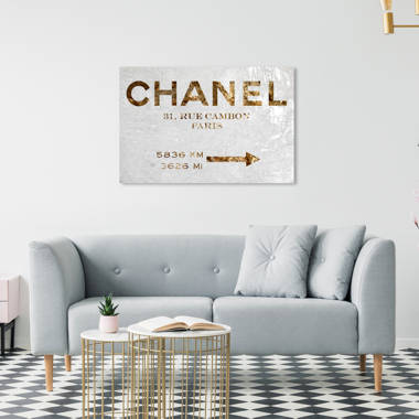 Oliver Gal Fashion Paint Noir Can - Graphic Art on Canvas ...